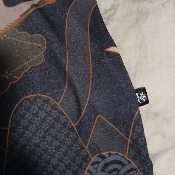 Adidas Rita Ora Asian Arena Grey Peach Bird Print Oriental Japan - Picture 4 of 8